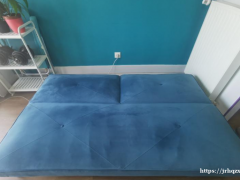 漂亮的蓝色布衣沙发床120*190