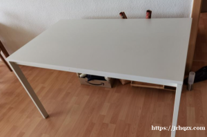 宜家二手桌子 125x75 白色 埃森自取 桌面完好 可拆卸