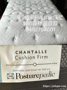 9.9成新Full size 床垫$80，森林湖自取