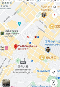 罗马中心火车站Termini800米处餐馆转让店面出租