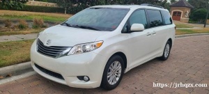 2016年Toyota Sienna XLE 高配， 7人坐位， 天窗皮椅，蓝牙导航。72000英里