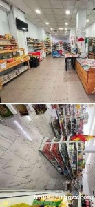 Usera糖果店带百元店带水果店转让。店面200多平方米，房租便宜，干净整洁，在usera市政府对面