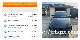 出售2020 Toyota Prius Prime，外观珍银灰，内饰黑色。3.7w miles