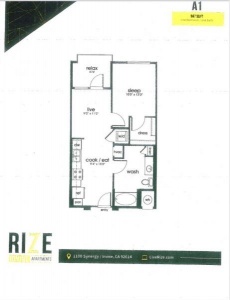 rize apartment的1b1b转租，工作需要所以转租，2571一个月，需要转lease和le