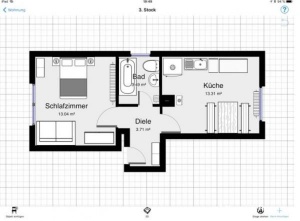 Oberhausen 欧堡豪森主火车站附近有住房一套，40平米左右，拎包入住，月租550欧