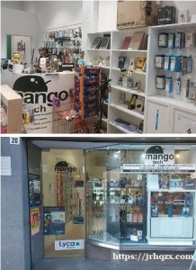 米兰边legnano市中心手机店出售，市中心店铺，60平米有地下室同样大小