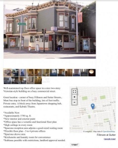 1756 Fillmore St, San Francisco, Ca 94115役情前是出租