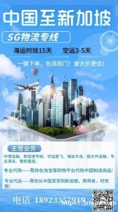 中国至新加坡物流专线