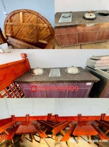 出售六张1.2米和三张1.6米纯实木桌椅，大理石保温台6张，两张10人台大圆桌（不含桌椅）