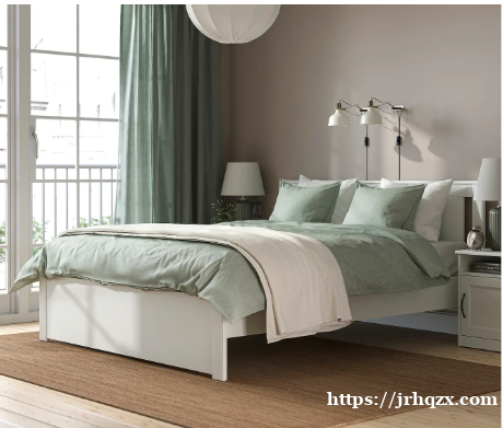 99新的fuii size宜家精致双人床/和配套中厚度崭新床垫,白色一尘不染,立马可用,适合爱干净人 99新的fuii size宜家精致双人床/和配套中厚度崭新床垫,白色一尘不染,立马可用,适合爱干净人