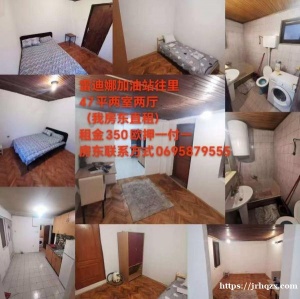 雷迪娜加油站往里47平两室两厅(我房东直租) 租金350 欧押一付一