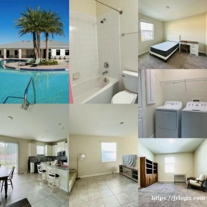 奥兰多Kissimmee好小区大套房$950邮编34746，近迪士尼、沃尔玛、山姆士、机场，交通便利