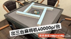 莫斯科西南出3台麻将机