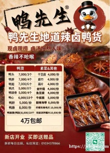 鸭先生地道辣卤鸭货