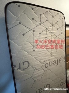 单人床垫和床架出售